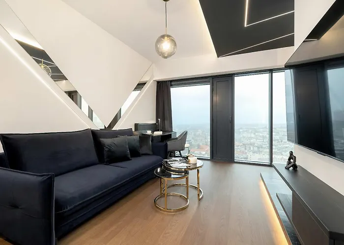 Apartment Luksusowe, Klimatyzowane W Centrum Katowic Z Pieknym Widokiem Na Miasto, Wanna Z Hydromasazem, Biurkiem I Parkingiem By Renters Prestige *