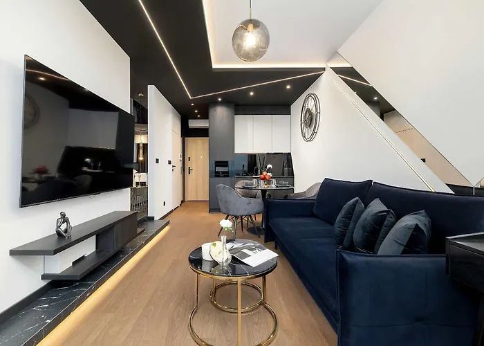 Luksusowe, Klimatyzowane W Centrum Katowic Z Pieknym Widokiem Na Miasto, Wanna Z Hydromasazem, Biurkiem I Parkingiem By Renters Prestige * Katowice